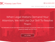 Tablet Screenshot of masseytrial.com